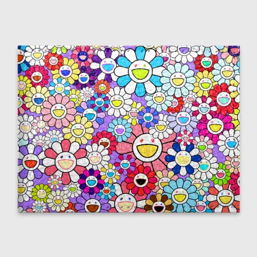 Обложка для студенческого билета Цветы Takashi Murakami