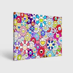 Холст прямоугольный Цветы Takashi Murakami