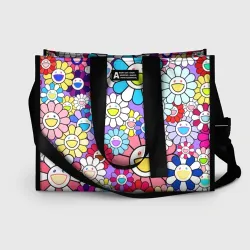 Сумка-шоппер 3D Цветы Takashi Murakami