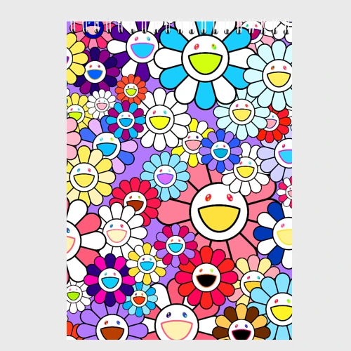 Скетчбук Цветы Takashi Murakami