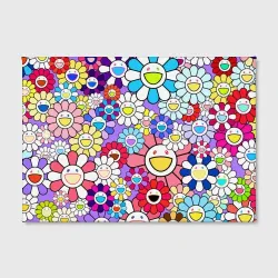 Холст прямоугольный Цветы Takashi Murakami - фото 2