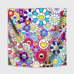Скатерть 3D Цветы Takashi Murakami - фото 2