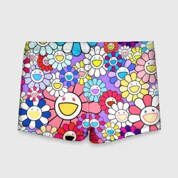 Детские купальные плавки 3D Цветы Takashi Murakami - фото 2