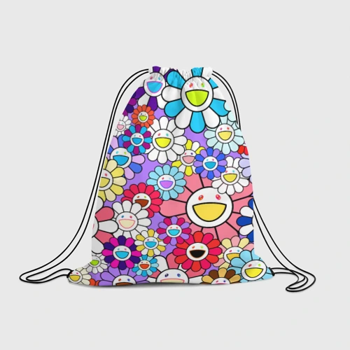 Рюкзак-мешок 3D Цветы Takashi Murakami