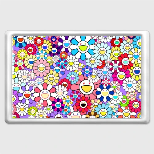 Магнит 45*70 Цветы Takashi Murakami