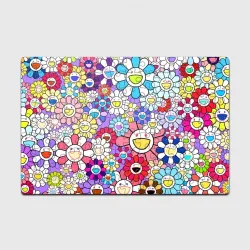 Головоломка Пазл магнитный 126 элементов Цветы Takashi Murakami