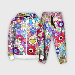 Детский костюм 3D Цветы Takashi Murakami