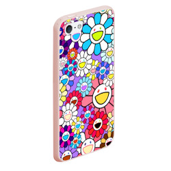 Чехол для iPhone 5/5S матовый Цветы Takashi Murakami - фото 2