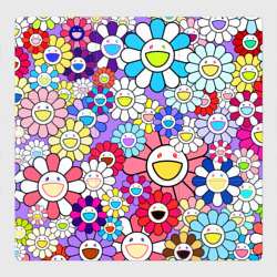 Магнитный плакат 3Х3 Цветы Takashi Murakami