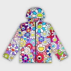 Женская ветровка 3D Цветы Takashi Murakami