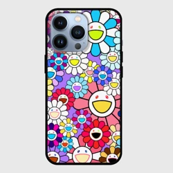 Чехол для iPhone 13 Pro Цветы Takashi Murakami
