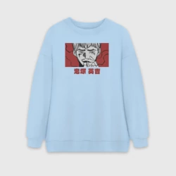 Женский свитшот oversize без начеса хлопок Онидзука сенсей