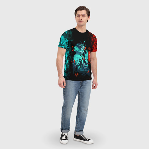Мужская футболка 3D Геншин Импакт: Сяо, цвет 3D печать - фото 5
