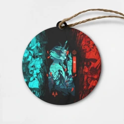 Деревянная игрушка круг Геншин Импакт: Сяо