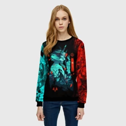 Женский свитшот 3D Геншин Импакт: Сяо - фото 2