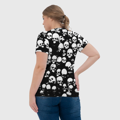 Женская футболка 3D Остатки от головы - фото 7