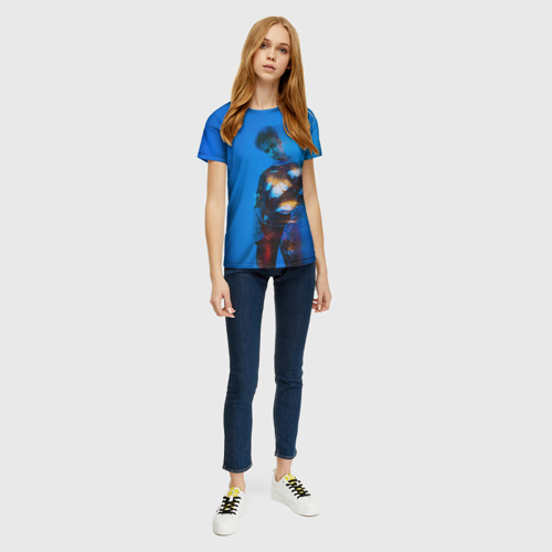 Женская футболка 3D с принтом Модный GONEFludd, вид сбоку #3