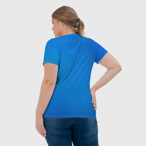 Женская футболка 3D с принтом Модный GONEFludd, вид сзади #2