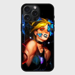 Чехол силиконовый для Apple iPhone 15 Pro Мax матовый JoJo Stone Ocean Jolyne cujoh