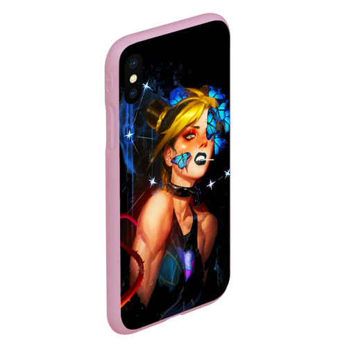 Чехол для iPhone XS Max матовый JoJo Stone Ocean Jolyne cujoh, цвет розовый - фото 3