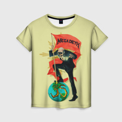 Женская футболка 3D Megadeth world