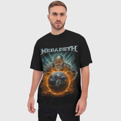 Мужская футболка oversize 3D Megadeth on world - фото 2