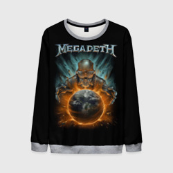 Мужской свитшот 3D Megadeth on world