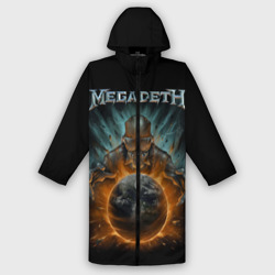 Мужской дождевик 3D Megadeth on world