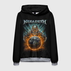 Мужская толстовка 3D Megadeth on world
