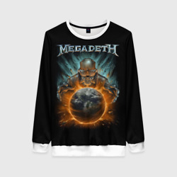 Женский свитшот 3D Megadeth on world