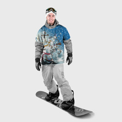 Накидка на куртку 3D Боевые снеговики - атака - фото 2