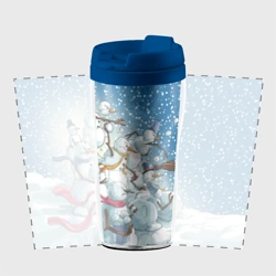 Термокружка-непроливайка Боевые снеговики - атака - фото 2