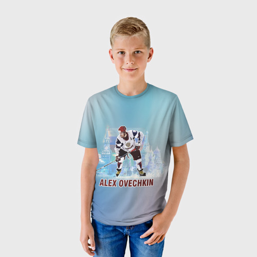 Детская футболка 3D Хоккеист Александр Овечкин, цвет 3D печать - фото 3