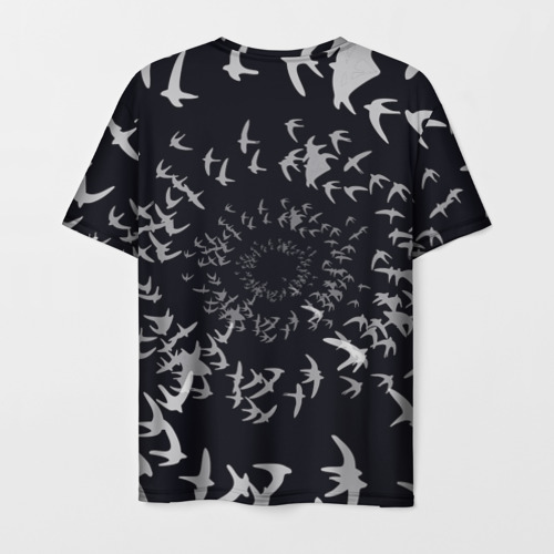 Мужская футболка 3D Веер птиц, цвет 3D печать - фото 2