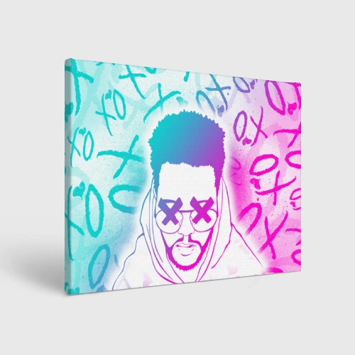 Холст прямоугольный The Weeknd, Xo