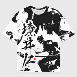 Женская футболка oversize 3D Ghost of Tsushima - Призрак Цусимы