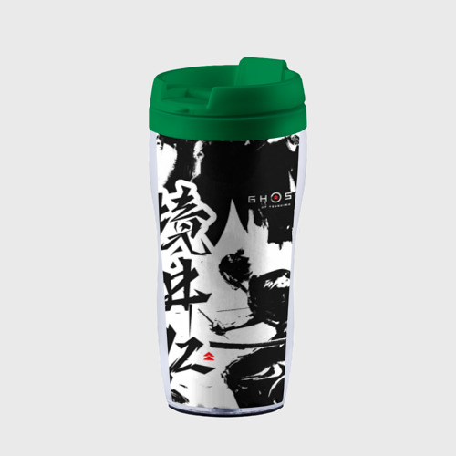 Термокружка-непроливайка Ghost of Tsushima - Призрак Цусимы, цвет зеленый