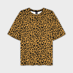 Мужская футболка oversize 3D Леопард Leopard