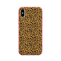 Чехол для iPhone X матовый Леопард Leopard