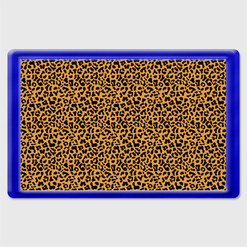 Магнит 45*70 Леопард Leopard, цвет синий