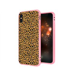 Чехол для iPhone X матовый Леопард Leopard - фото 2