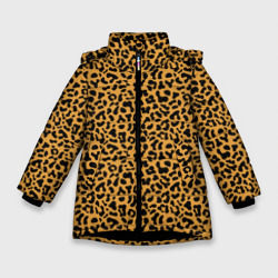 Зимняя куртка для девочек 3D Леопард Leopard