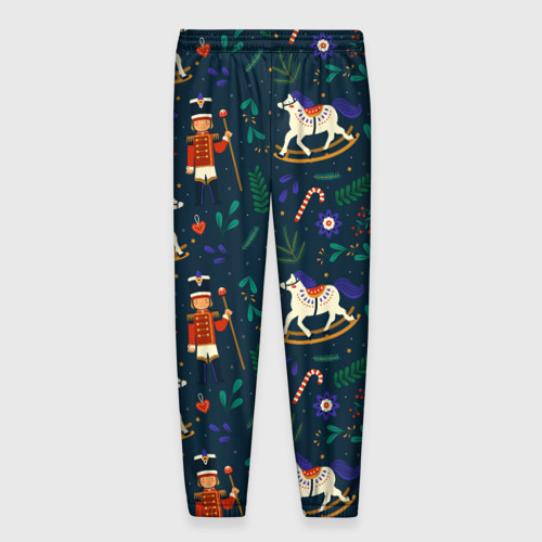 Мужские брюки 3D Рождественский узор Щелкунчик, цвет 3D печать - фото 2