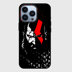 Чехол для iPhone 13 Pro God of war Кратос и руны