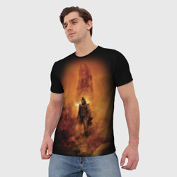 Мужская футболка 3D Dead space, обелиск - фото 2