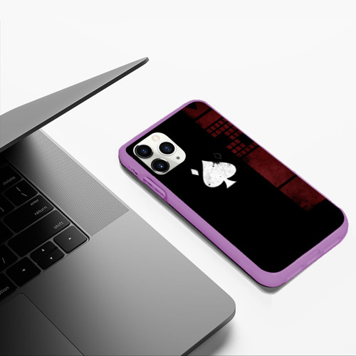 Чехол для iPhone 11 Pro Max матовый Destiny 2 cayde 6 Кейд 6, цвет фиолетовый - фото 5