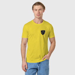 Мужская футболка хлопок Пежо логотип - фото 2