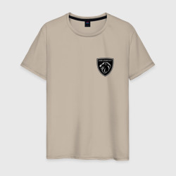 Мужская футболка хлопок Пежо логотип