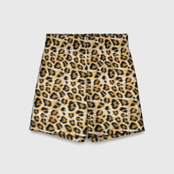 Детские спортивные шорты 3D Пятна Дикого Леопарда