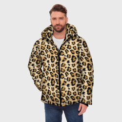 Мужская зимняя куртка 3D Пятна Дикого Леопарда - фото 2